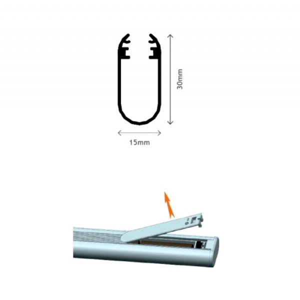 Led Işıklı Sensörlü Askı Borusu (İnce) Pilli
