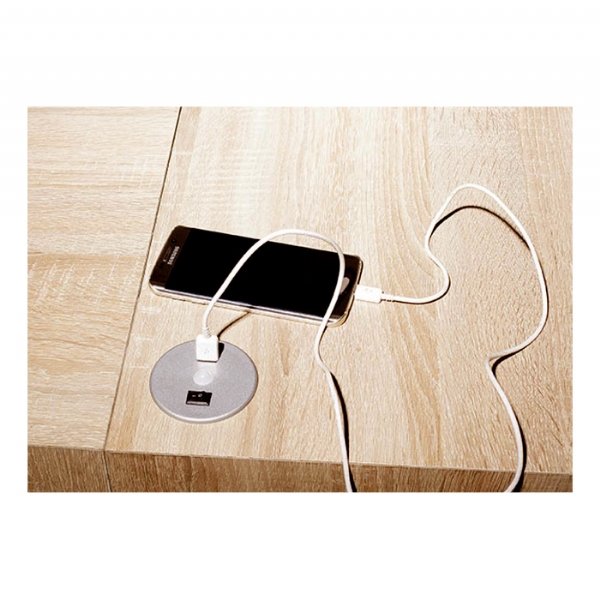 USB Şarj Sistemi (Metalik Gri)