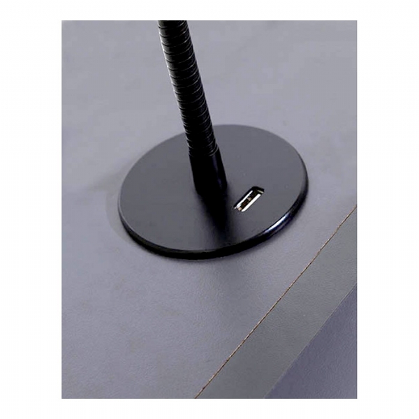 Spiralli Masa Lambası (Siyah)